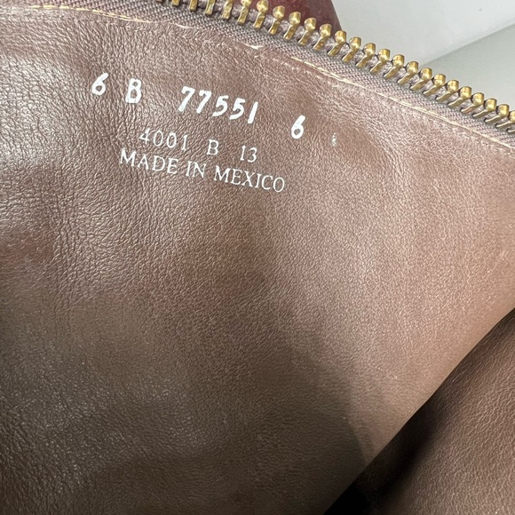 Frye Veronica Brown Antiquet Leather Back Zip Cignac Buckle Tall Boots Size 6 - Picture 6 of 7